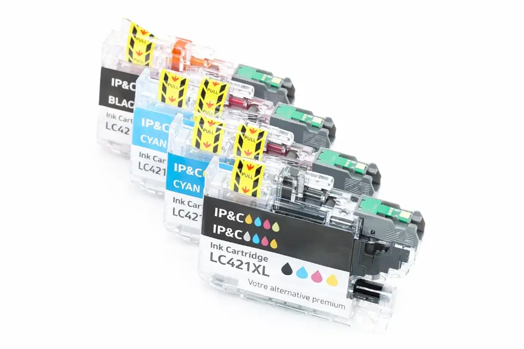 ⬛🟦🟥🟨Kit 4 encres compatibles Brother LC421XL – Noir + Cyan + Magenta + Jaune
