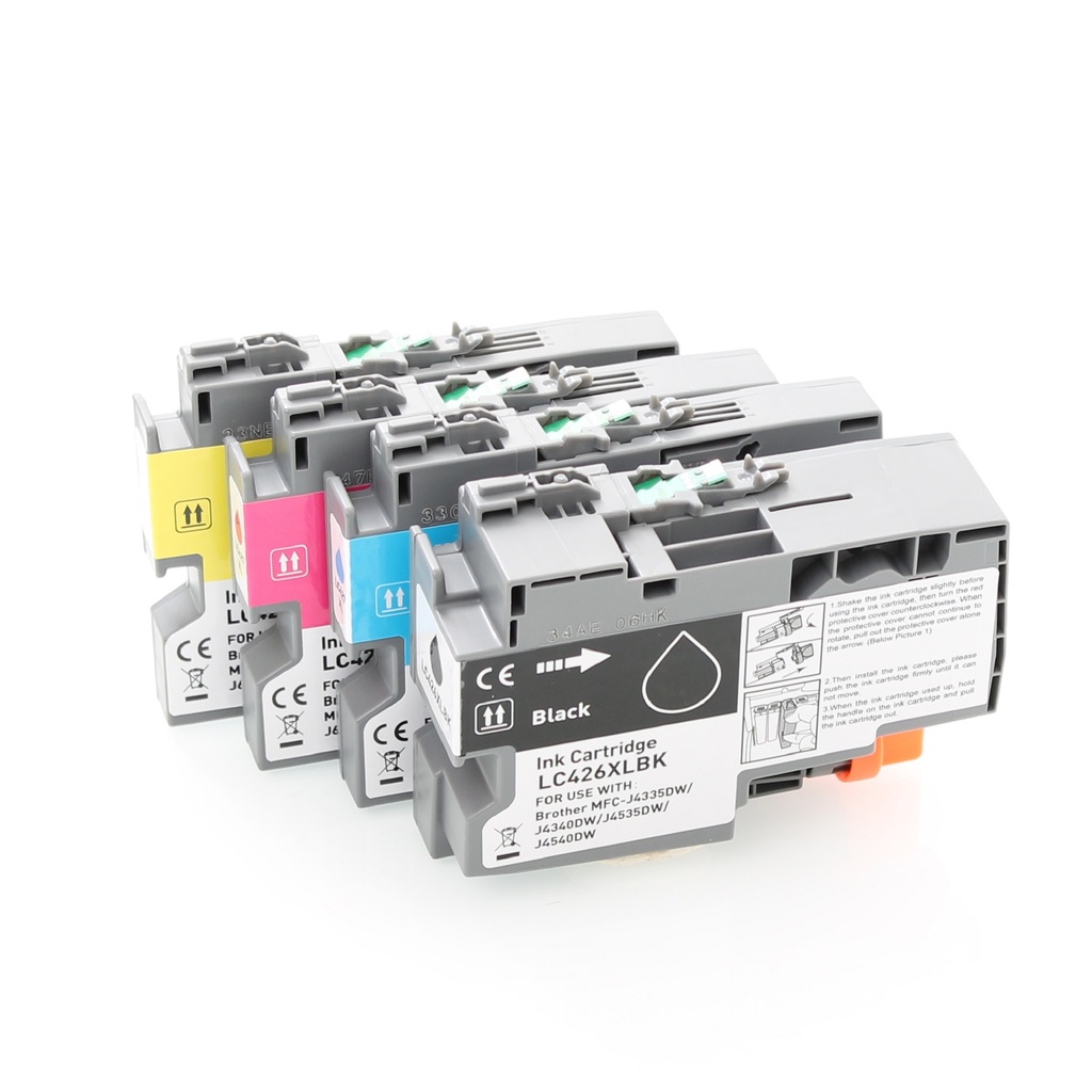 ⬛🟦🟥🟨Compatible LC426XL Kit 4 encres ( Remplace Brother LC426 / LC426XL )