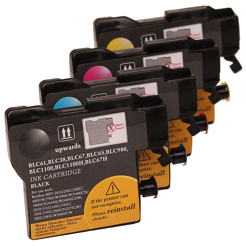 Compatible LC980 / LC985 / LC1100 Kit 4 encres ( Remplace Brother LC980 / LC985 / LC1100 )