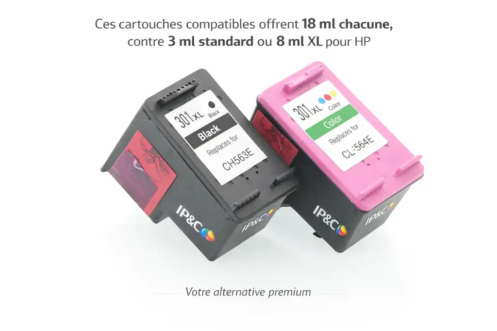 ⬛🟦🟥🟨Pack compatible HP 301XL ( BK + C ) – ELIOS