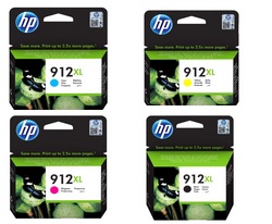 HP 912 XL kit 4 encres BK : 21,7ml / Couleurs 9,9ml