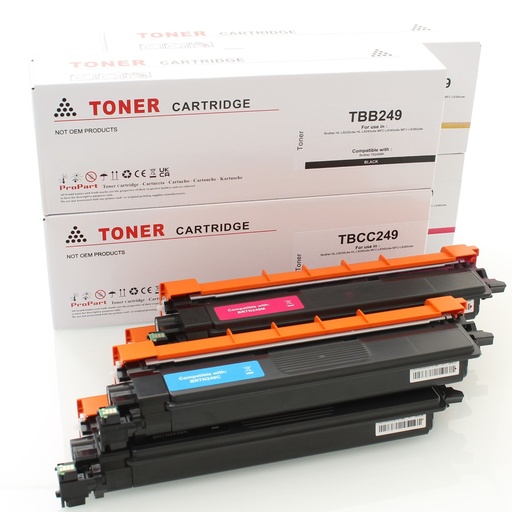 ⬛🟦🟥🟨Compatible TN249 Kit 4 toners ( BK, C, M, Y )