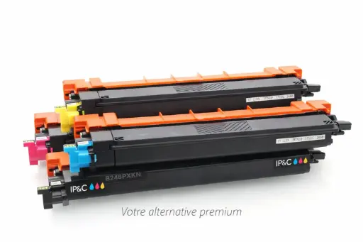 Compatible TN248 XL Kit 4 toners BK : 3.000 pages / Couleurs : 2.300 pages ( Remplace Brother TN248 / TN248XL )