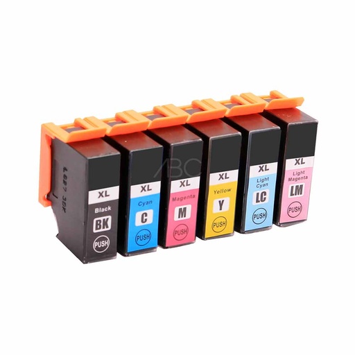 Compatible Premium 378XL Kit 6 cartouches ( Remplace Epson 378 et 378XL )