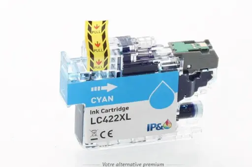 🟦Cartouche compatible Brother LC422XL Cyan – ELIOS