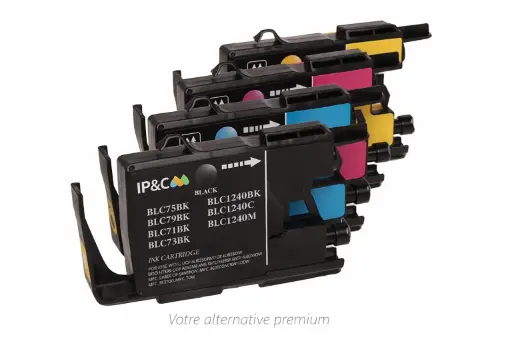 [ELIOS Selection LC1240 Kit] ⬛🟦🟥🟨Kit 4 encres compatibles Brother LC‑1240